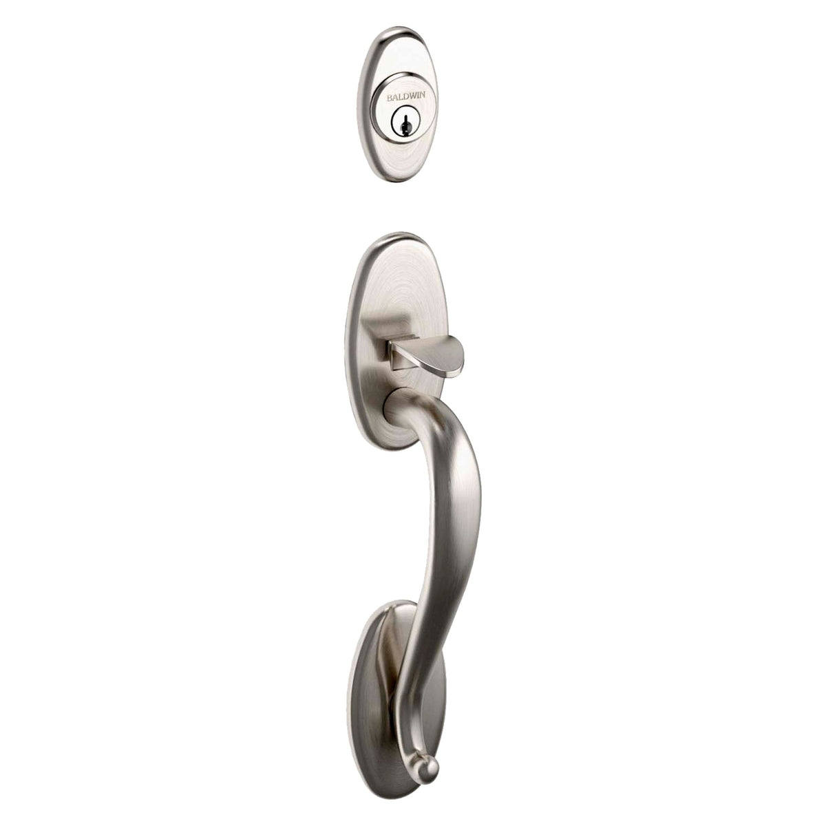 Baldwin Hardware Juego de Entrada Mortise 6560 Lexington — Níquel satinado Lifetime