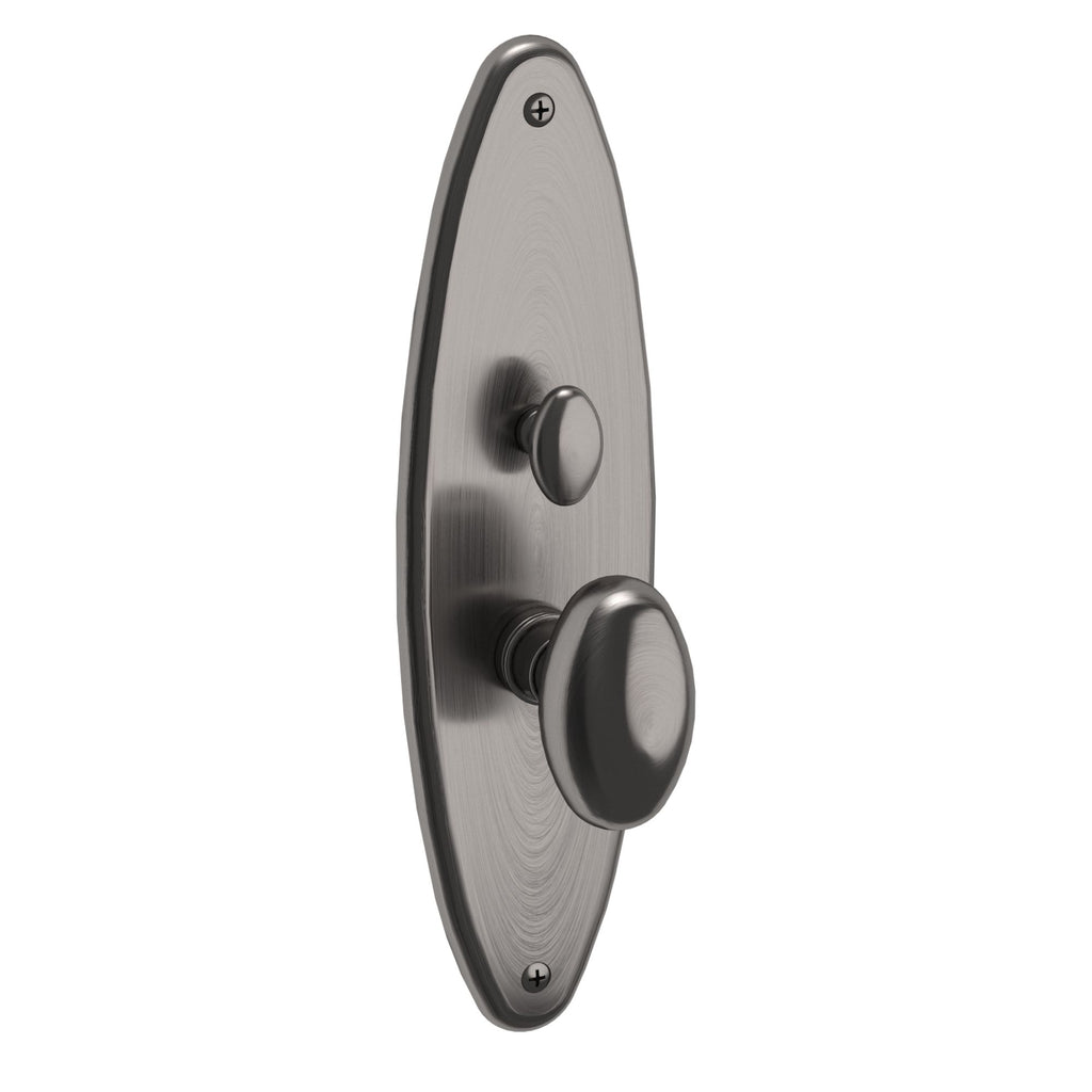 Baldwin Hardware Juego de Entrada Mortise 6560 Lexington — Níquel grafito Lifetime (vista interior)