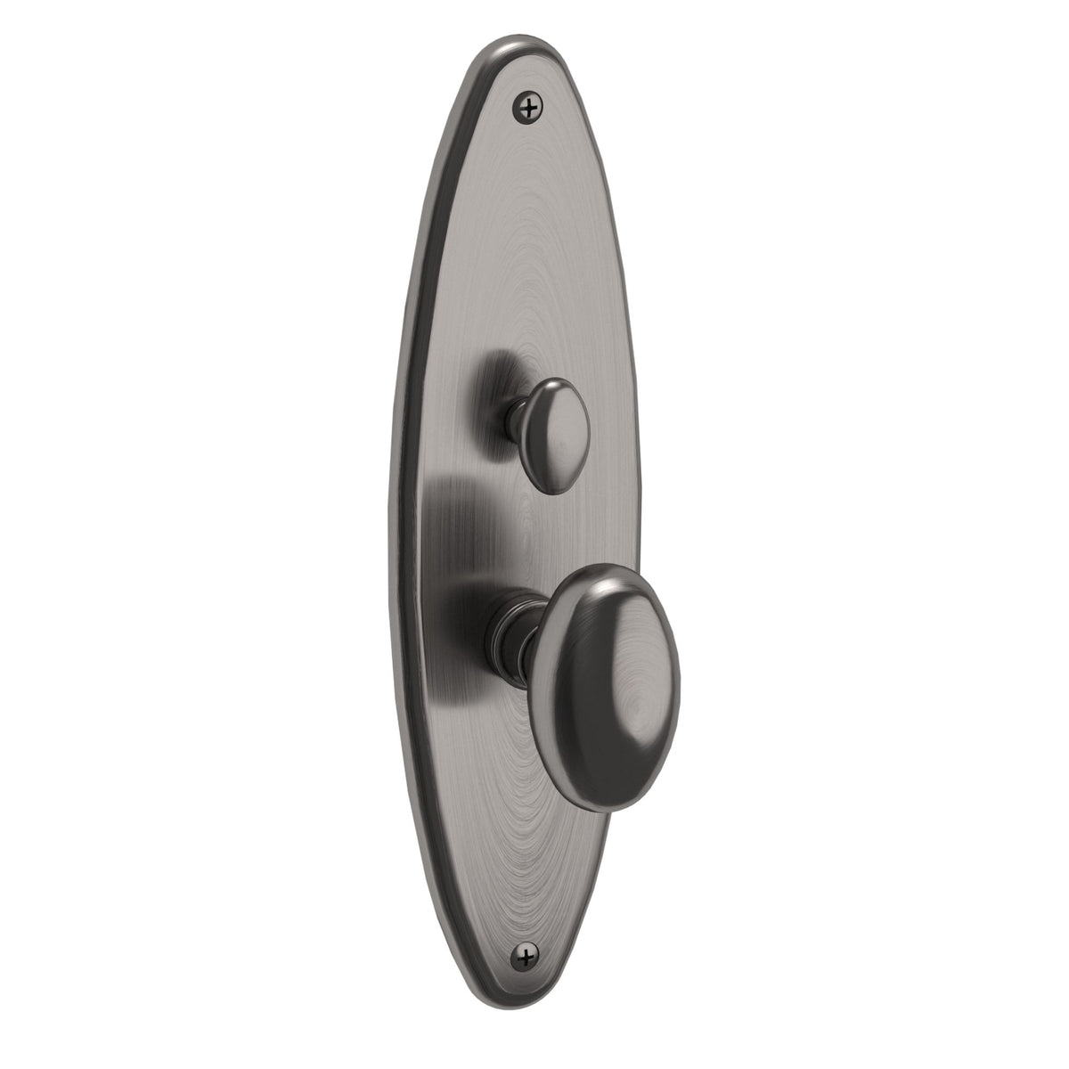 Baldwin Hardware Juego de Entrada Mortise 6560 Lexington — Níquel grafito Lifetime (vista interior)
