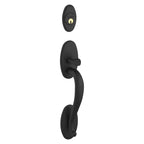 Baldwin Hardware Juego de Entrada Mortise 6560 Lexington — Negro satinado