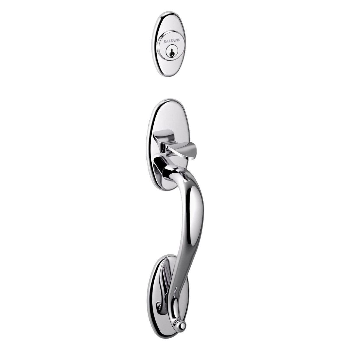 Baldwin Hardware Juego de Entrada Mortise 6560 Lexington — Cromo pulido