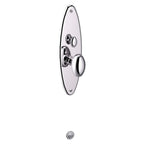Baldwin Hardware Juego de Entrada Mortise 6560 Lexington — Cromo pulido (vista interior)