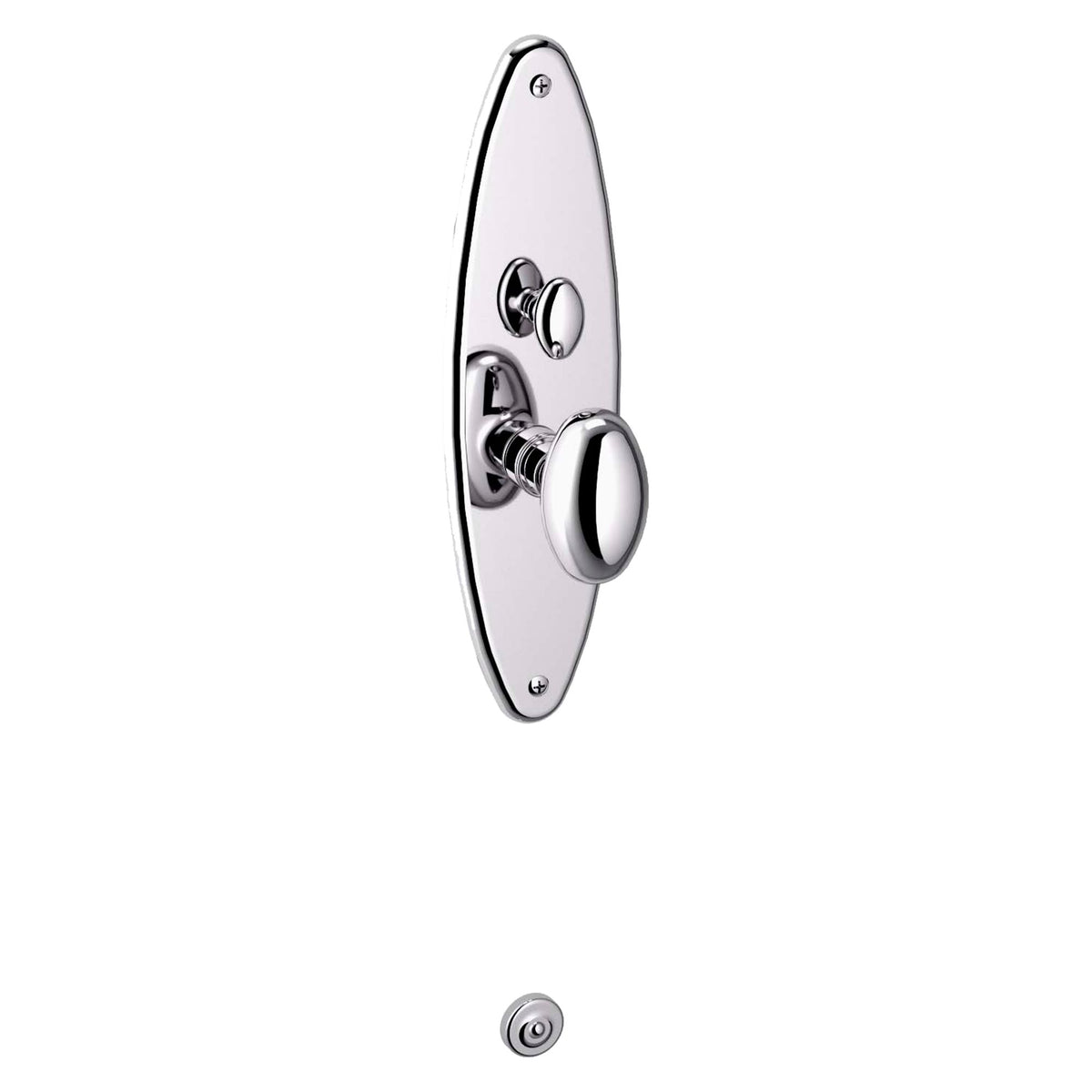 Baldwin Hardware Juego de Entrada Mortise 6560 Lexington — Cromo pulido (vista interior)