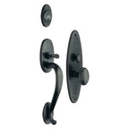 Baldwin Hardware Juego de Entrada Mortise 6560 Lexington — Bronce aceitado envejecido