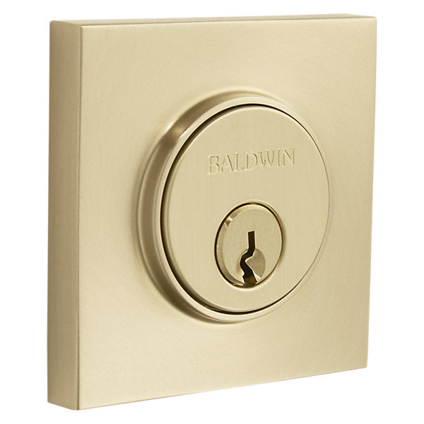 Baldwin Hardware Cerrojo 8220 Contemporary Square — Latón vintage