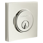 Baldwin Hardware Cerrojo 8220 Contemporary Square — Níquel pulido Lifetime
