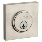 Baldwin Hardware Cerrojo 8220 Contemporary Square — Níquel satinado Lifetime
