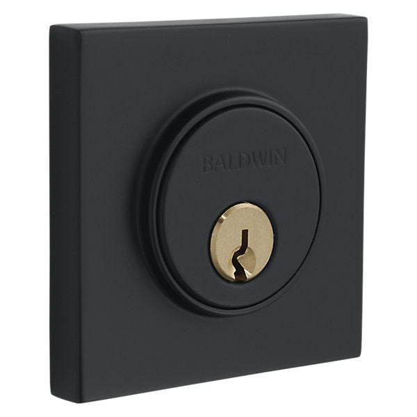 Baldwin Hardware Cerrojo 8220 Contemporary Square — Negro satinado