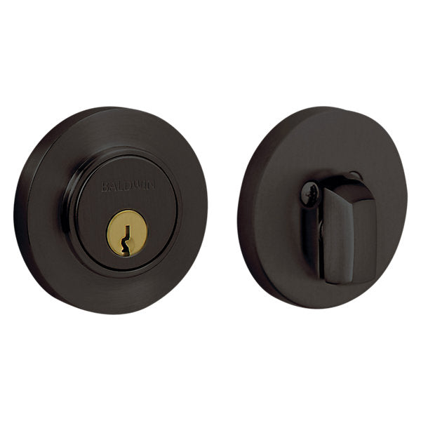 Baldwin Hardware Cerrojo 8244 Contempo 2 Ajustable — Bronce aceitado