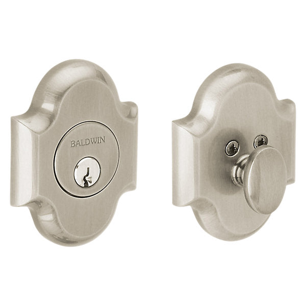 Baldwin Hardware Cerrojo 8252 Boldr Ajustable Deadbol T — Níquel satinado Lifetime