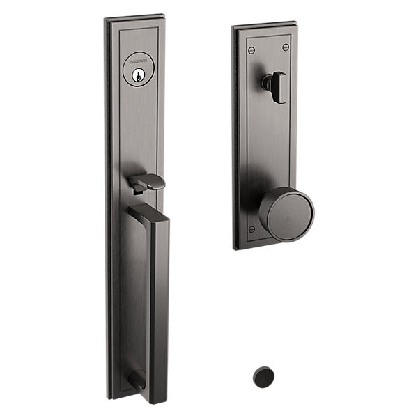 Baldwin Hardware Juego de Entrada 85311 Hollywood Hills — Níquel grafito Lifetime