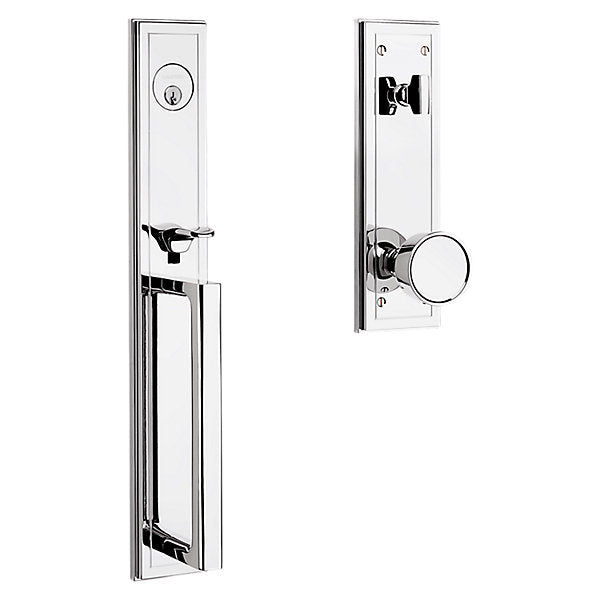 Baldwin Hardware Juego de Entrada 85311 Hollywood Hills — Cromo pulido