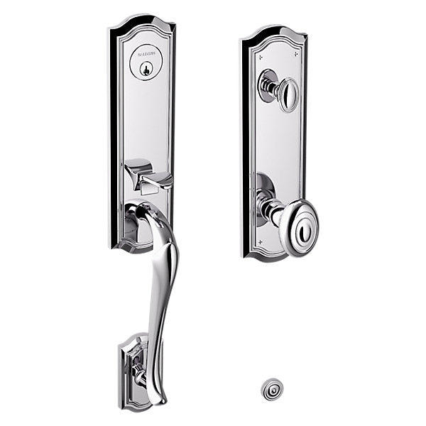 Baldwin Hardware Juego de Entrada 85337 Bethpage — Cromo pulido