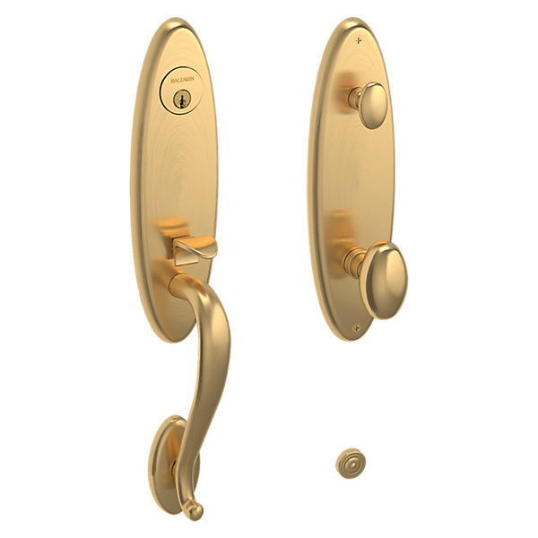 Baldwin Hardware Juego de Entrada 85360 Blakely — Latón satinado Lifetime