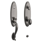 Baldwin Hardware Juego de Entrada 85360 Blakely — Níquel grafito Lifetime