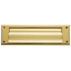 Baldwin Hardware Placa de Buzón 0017 — Latón pulido Lifetime (PVD)