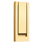 Baldwin Hardware Modern Aldaba de Puerta 0184 — Latón sin laca