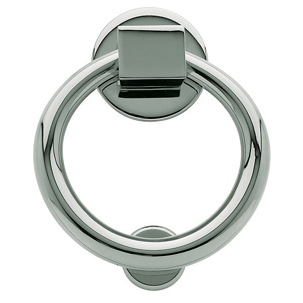 Baldwin Hardware Ring Aldaba de Puerta 0195 — Cromo pulido