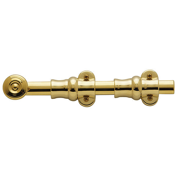 Baldwin Hardware Pasador de Superficie 8 0380 — Latón pulido Lifetime (PVD)