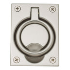 Baldwin Hardware Jaladera de Anillo Empotrada 0395 — Níquel satinado Lifetime