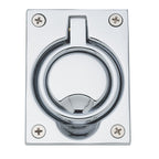 Baldwin Hardware Jaladera de Anillo Empotrada 0395 — Cromo pulido
