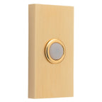 Baldwin Hardware Contemporary Timbre 4863 — Latón satinado Lifetime