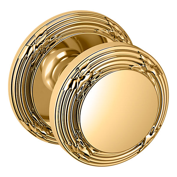 Baldwin Hardware Perilla 5013 con Roseta 5021 — Latón sin laca — Dummy completo