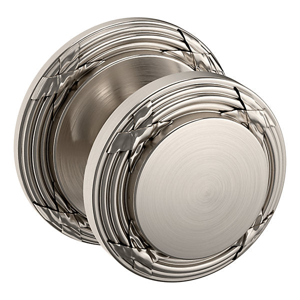 Baldwin Hardware Perilla 5013 con Roseta 5021 — Níquel satinado Lifetime — Paso
