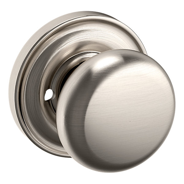 Baldwin Hardware Perilla 5015 Classic con Roseta 5048 — Níquel satinado Lifetime — Privacidad