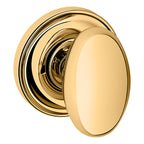 Baldwin Hardware Perilla 5025 con Roseta 5048 — Latón sin laca — Privacidad