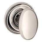 Baldwin Hardware Perilla 5025 con Roseta 5048 — Níquel pulido Lifetime — Dummy completo