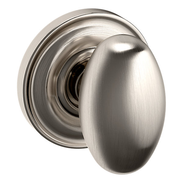Baldwin Hardware Perilla 5025 con Roseta 5048 — Níquel satinado Lifetime — Paso