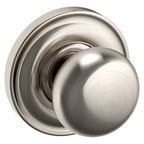 Baldwin Hardware Perilla 5030 con Roseta 5048 — Níquel satinado Lifetime — Dummy completo