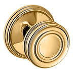 Baldwin Hardware Perilla 5066 con Roseta 5078 — Latón pulido Lifetime (PVD) — Dummy completo