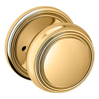 Baldwin Hardware Perilla 5068 con Roseta 5070 — Latón sin laca — Privacidad