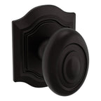 Baldwin Hardware Perilla 5077 Bethpage con Roseta R027 — Bronce aceitado — Dummy completo