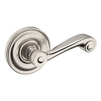 Baldwin Hardware Manija 5103 con Roseta 5048 — Níquel satinado Lifetime — Dummy completo