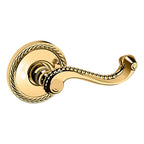 Baldwin Hardware Manija 5104 con Roseta 5004 — Latón pulido Lifetime (PVD) — Dummy completo