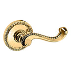 Baldwin Hardware Manija 5104 con Roseta 5004 — Latón sin laca — Paso