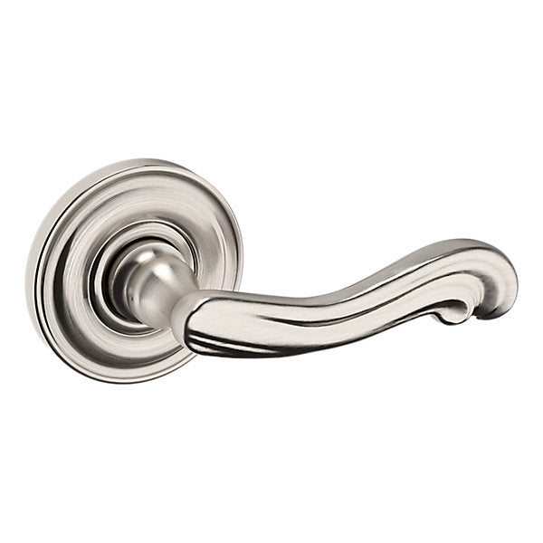 Baldwin Hardware Manija 5108 con Roseta 5048 — Níquel satinado Lifetime — Dummy completo