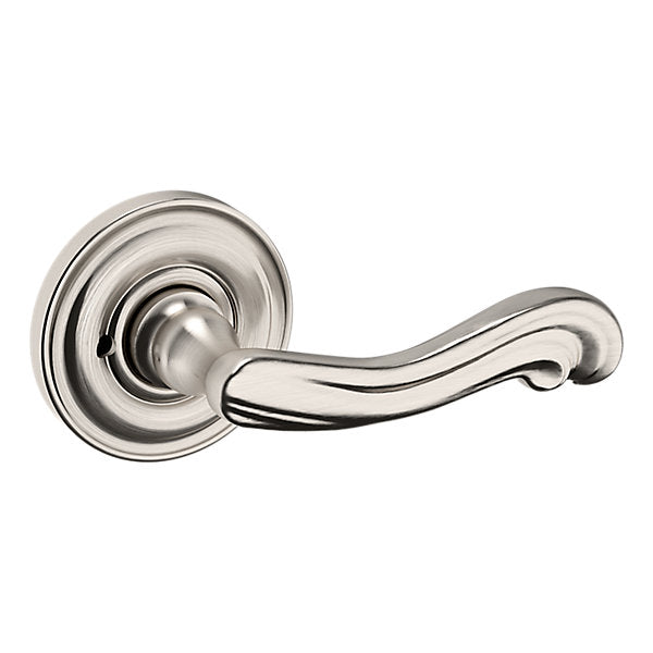 Baldwin Hardware Manija 5108 con Roseta 5048 — Níquel satinado Lifetime — Privacidad