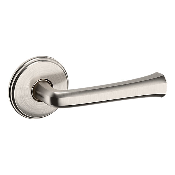 Baldwin Hardware Manija 5112 con Roseta 5075 — Níquel satinado Lifetime — Dummy completo
