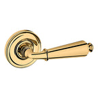 Baldwin Hardware Manija 5125 con Roseta 5048 — Latón pulido Lifetime (PVD) — Dummy completo