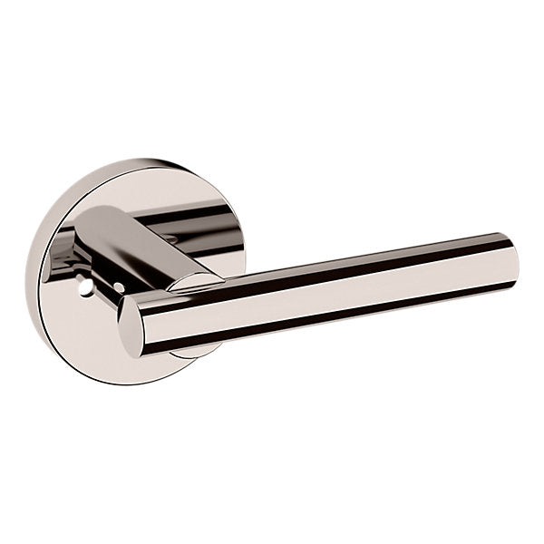 Baldwin Hardware Manija 5137 con Roseta 5046 — Níquel pulido Lifetime — Privacidad