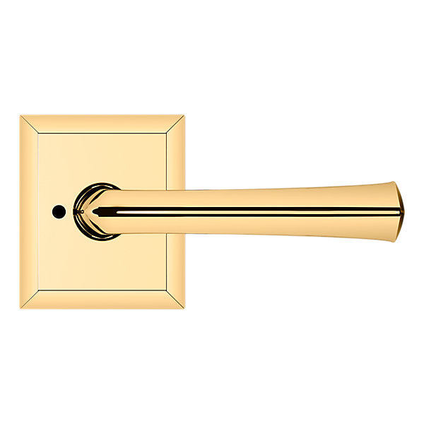 Baldwin Hardware Manija 5141 con Roseta R033 — Latón sin laca — Privacidad