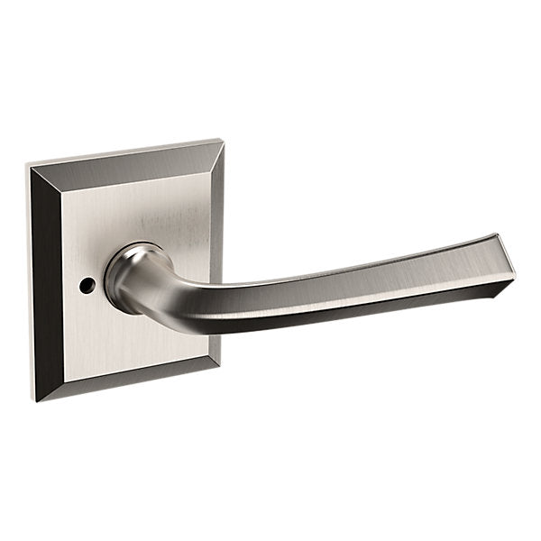 Baldwin Hardware Manija 5141 con Roseta R033 — Níquel satinado Lifetime — Privacidad