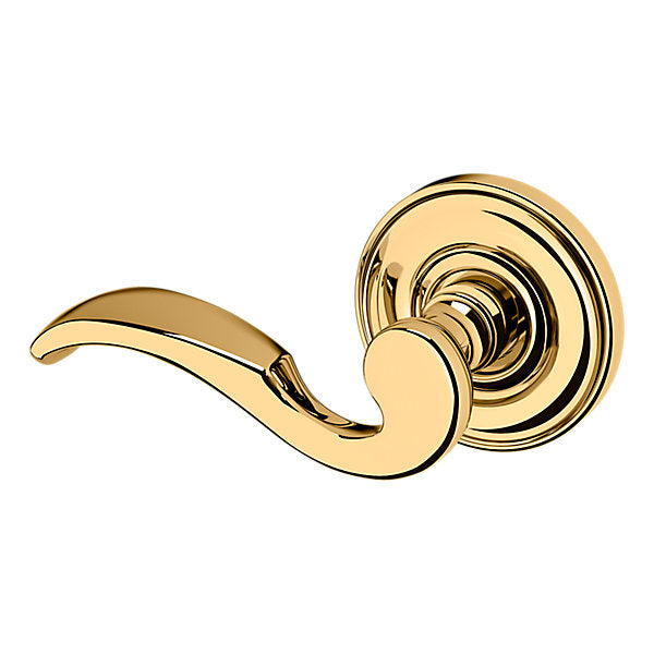 Baldwin Hardware Manija 5152 con Roseta 5017 — Latón pulido Lifetime (PVD) — Paso