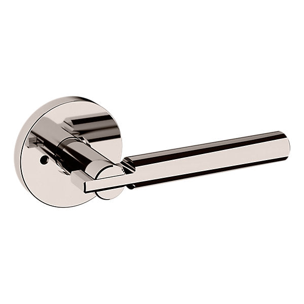 Baldwin Hardware Manija 5161 con Roseta 5046 — Níquel pulido Lifetime — Privacidad