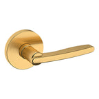 Baldwin Hardware Manija 5164 con Roseta 5046 — Latón satinado Lifetime — Paso