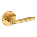 Baldwin Hardware Manija 5164 con Roseta 5046 — Latón satinado Lifetime — Privacidad